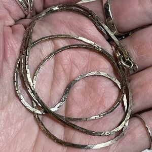 Vintage Sterling Silver LONG Chain